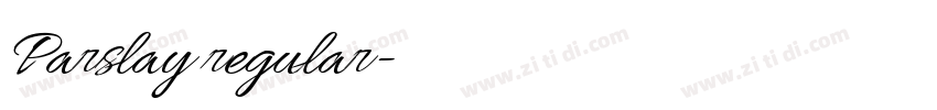 Parslay regular字体转换 Parslay regular字体转换